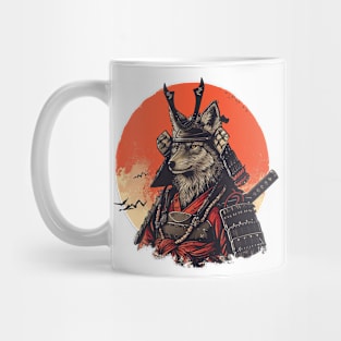 samurai wolf Mug